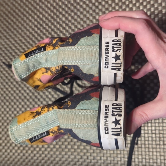 Andy Warhol/Marilyn Monroe high top chucks - Picture 6 of 7
